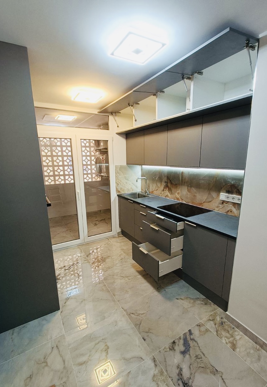 Modern Grey with LED Backlighting